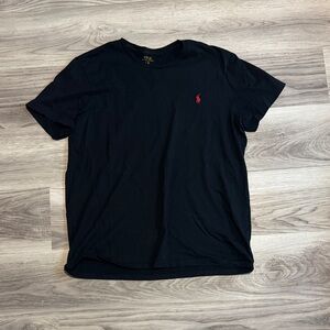Polo by Ralph Lauren Black Tee with Red Emblem